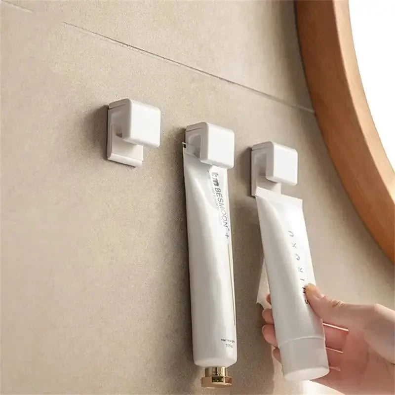 porte savon adhésif blanc moderne rangement salle bains support organisation accessoire fixe blanc rond