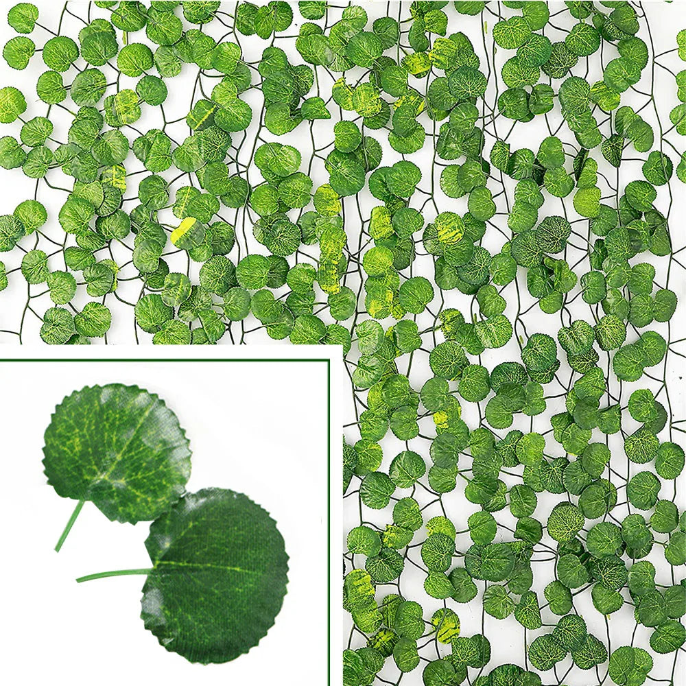 guirlande artificielle feuilles vertes modernes 78 pouces décoration intérieure extérieure mariage anniversaire festive