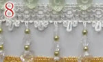ruban decoratif dentelle coeurs 14 couleurs 6.5cm largeur mariage decoration elegante
