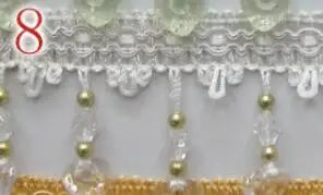 ruban decoratif dentelle coeurs 14 couleurs 6.5cm largeur mariage decoration elegante