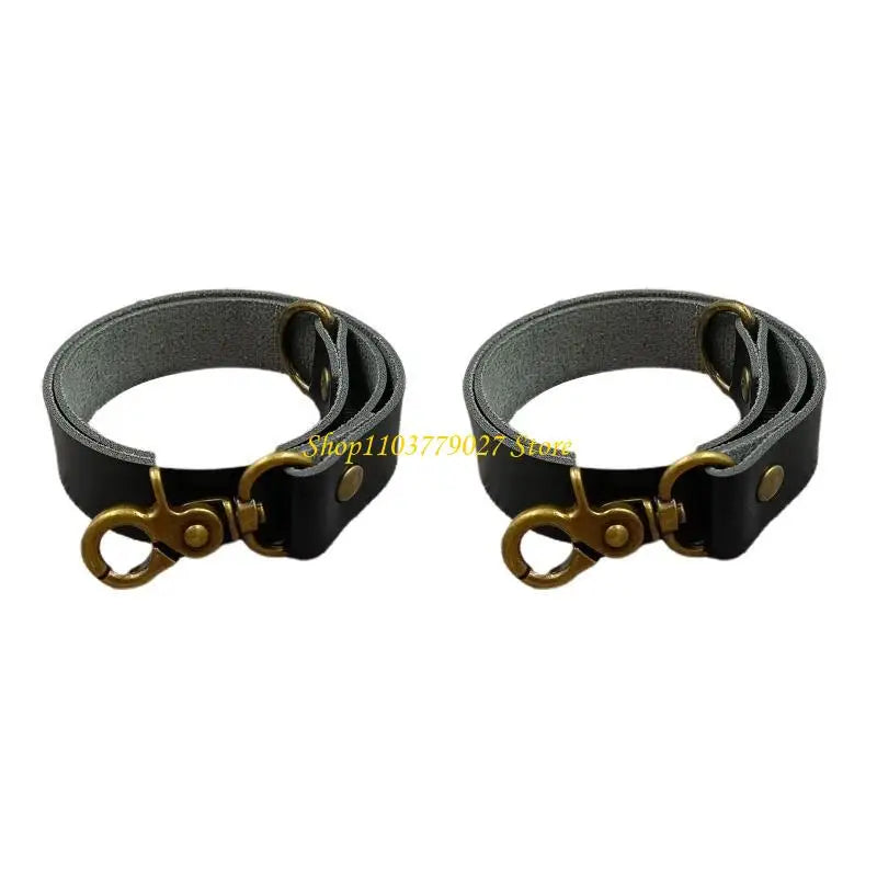 attaches rideaux cuir vintage boucles dorées sans perçage rustique anneaux accessoires deco blanc marron