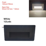 éclairage led mural contemporain blanc noir gris ip65 extérieur encastrable verre trempé