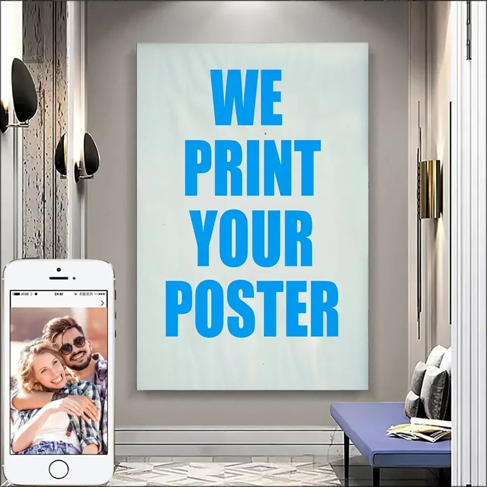 posters moderne sans cadre portraits abstraits décoration intérieur chambre salon enfants