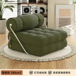 canapé lit contemporain blanc tufté minimaliste inclinable pliable maison salon moderne