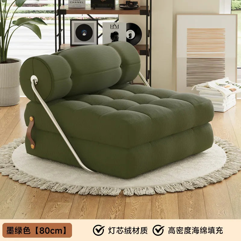 canapé lit contemporain blanc tufté minimaliste inclinable pliable maison salon moderne