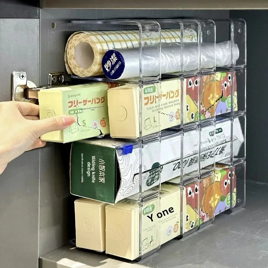 porte couvercles transparent moderne porte plastique porte couteau porte boîtes adhésif fixe rangement cuisine