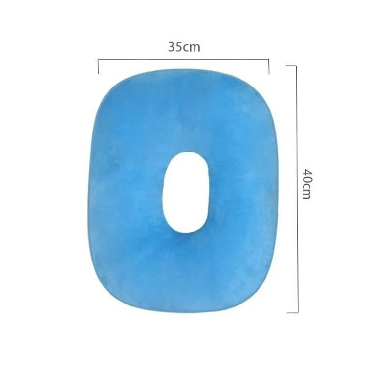 coussin soutien bleu clair anti décubitus coton polyester confortable ergonomique adhésif uni doux