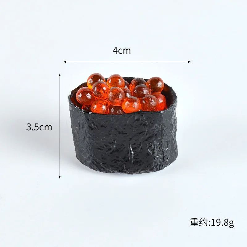 faux sushi japonais réaliste décoration maison nourriture artificielle saumon crevettes riz plastique pvc