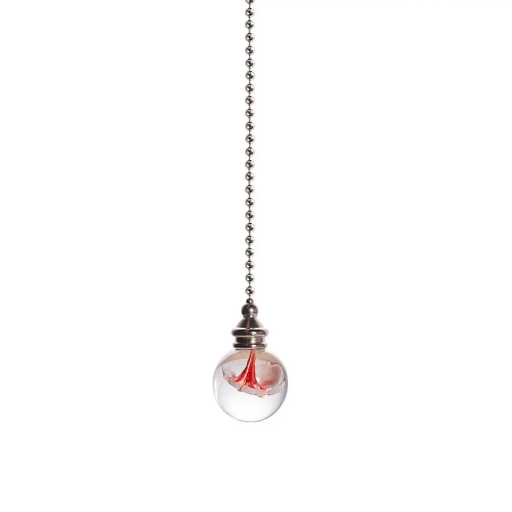 suspension transparentes motifs internes modernes ventilateur lustre cristal chaînes élégantes intérieurs colorés bleu rouge