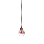 suspension transparentes motifs internes modernes ventilateur lustre cristal chaînes élégantes intérieurs colorés bleu rouge