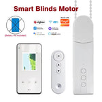 rideaux motorisés intelligent wifi blanc moderne télécommande boutons(opcode: long tail title generation)