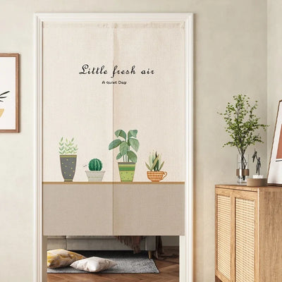 Panneau japonais pour placard blanc en coton lin