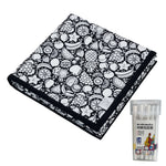couverture colorier motif animal géométrique moderne 24 marqueurs acryliques 150x125cm