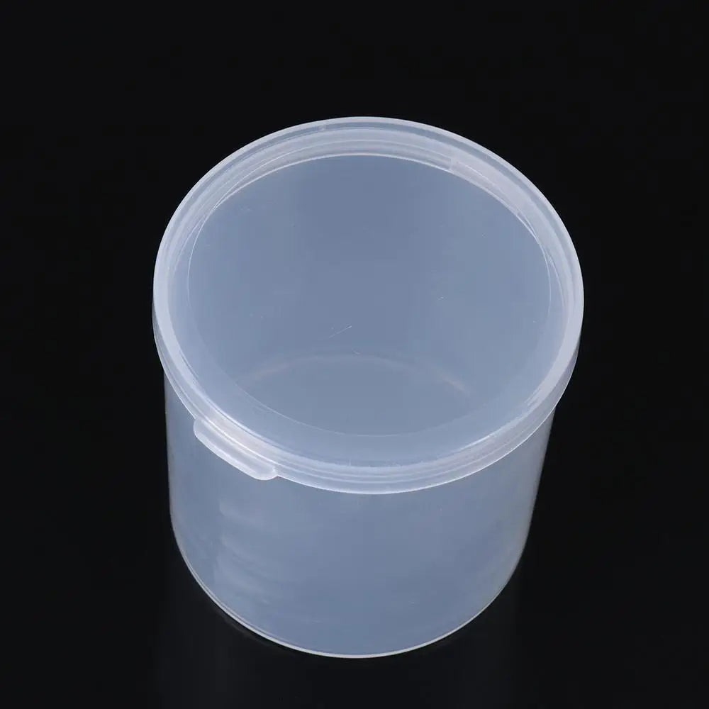 boîtes rondes transparentes réutilisables boites rangement petites bijoux modernes pratiques
