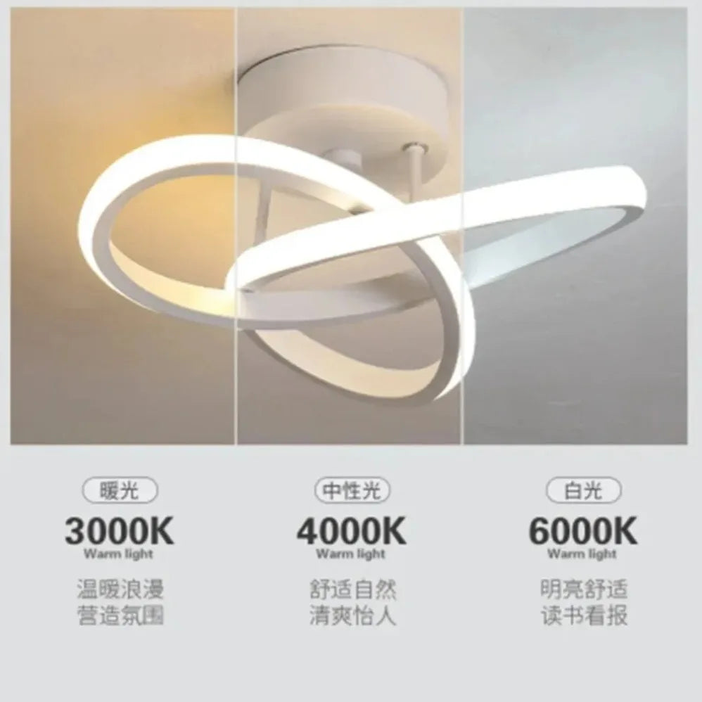 lampes led plafonnier moderne suspension blanc noir or abstrait minimaliste
