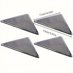protections antiderapantes tapis triangles caoutchouc noires texturées adhésives utilitaires 11cm 15cm