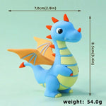 décoration gâteau anniversaire dinosaures feuilles tropicales volcan drapeaux enfants happy birthday plastique