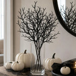 branches artificielles noires décoration halloween intérieur branche naturelle opacité adhésif vase table