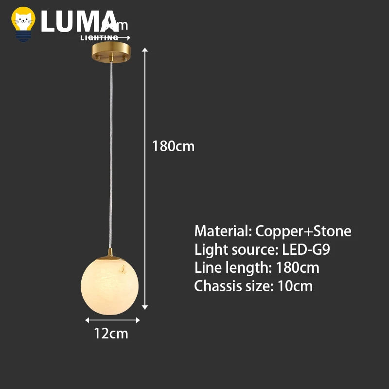 suspension lumineuse moderne marbrée dorée chambre salon éclairage haute qualité