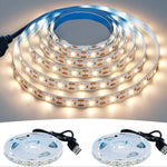 ruban led flexible blanc adhésif moderne éclairage décoration maison 2m câble usb