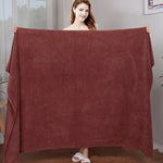 serviette bain microfibre douce absorbante séchage rapide grande grande taille coton confort moderne