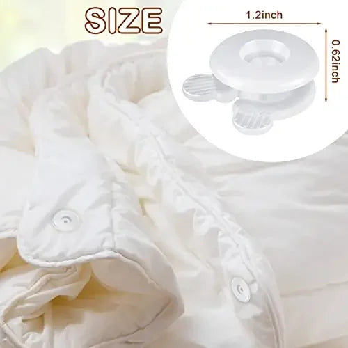 clips literie blanc moderne durable plastique fixations couettes support couvertures