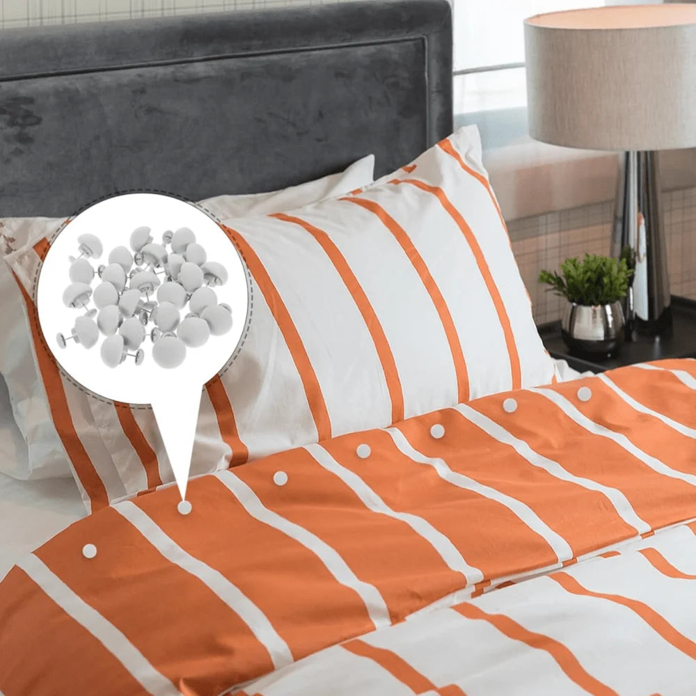 boutons lit modernes rose bleu clair gris tissu antidérapants fixes chambre coucher
