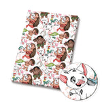 serviette table coton motif dessin animé personnages disney Noël textile maison enfant bleu
