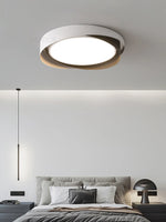 lampe moderne blanc beige rond lisse opaque surface flux lumineux 2000 82000