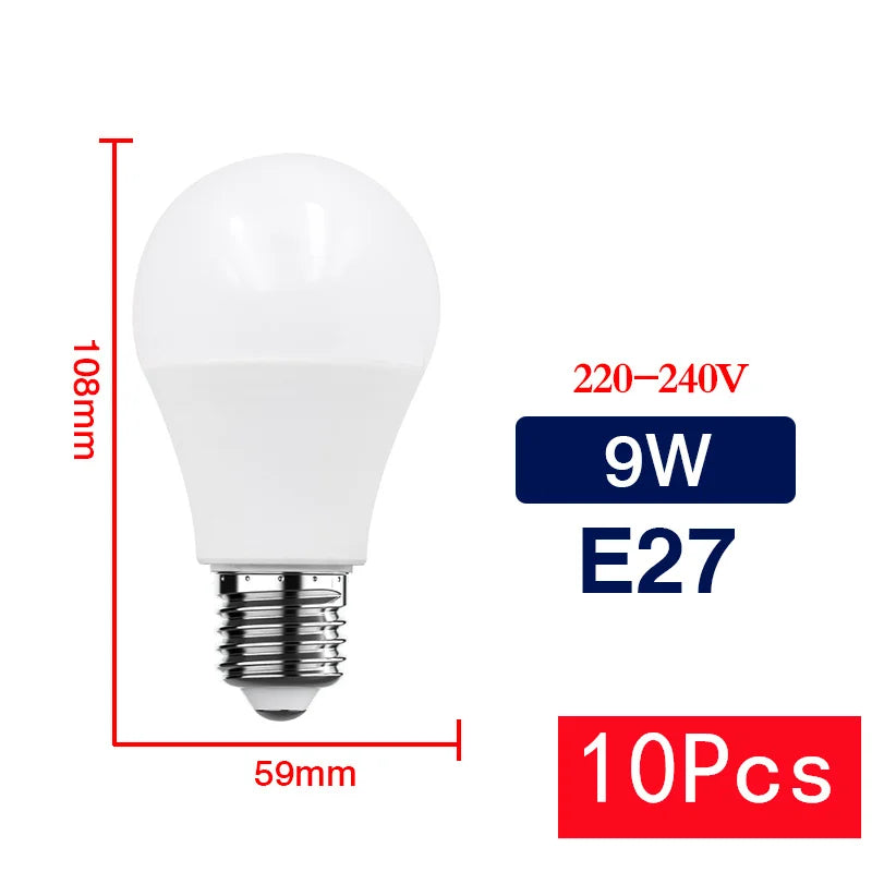 lot 10 ampoules led boule opalescent blanc chaud froid culot e27 e14