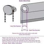 accessoire store rouleau blanc moderne chaîne réparation 25mm
