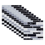 autocollants muraux marbre bleu gris blanc modernes 10 pièces 10cm 10cm imperméables self adhésifs