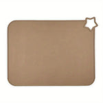 tapis sol silicone opaque moderne beige rose gris jaune vert bleu respectueux environnement