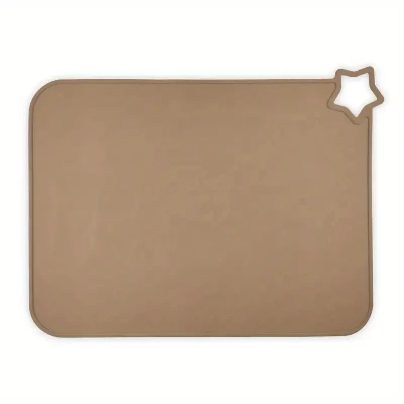 tapis sol silicone opaque moderne beige rose gris jaune vert bleu respectueux environnement
