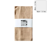 serviettes table coton texture lin moderne vert jaune gris rose beige blanc opaques clips