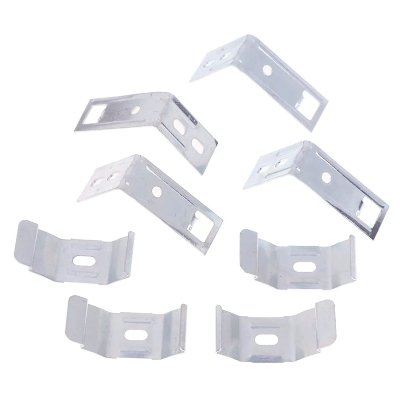 accessoires fenetre clips transparents pratiques fonctionnels fixations rideaux stores 4pcs métal