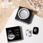 Gel peinture ongles argent motif floral moderne 5ml longue durée vernis UV