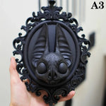 cadre mural or noir relief sculpté baroque artisanal decoration murale relief animal résine