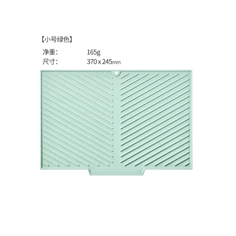 tapis cuisine silicone gris violet rayures diagonales moderne antidérapant respectueux environnement opaquet adhésif