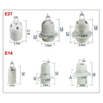 support douille lampe e14 e27 base abat jour moderne noir blanc fixation adhésive