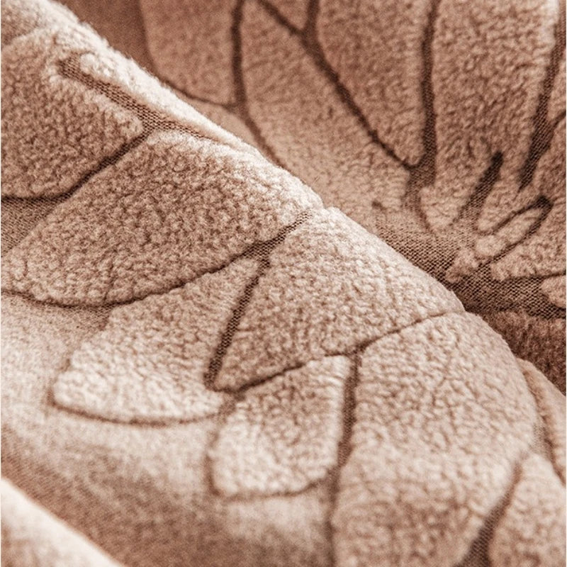 housse canapé extensible beige fleurs imprimées moderne salon tissu jacquard protection animaux