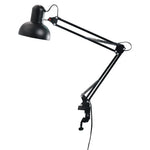 lampe moderne articulée clip noir ampoule E27 interrupteur led opacité fonctionnelle chambre étude