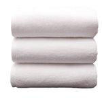 serviettes blanches coton épais absorption rapide dimension 35x75cm qualité haut gamme usage toilette texture