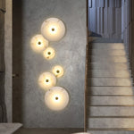 lampe murale moderne blanc marbre éclairage quotidien salle manger chambre coucher 3000k