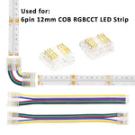 connecteurs rubans led transparent clips câbles couleur moderne facileRGBOCCTBPCOB