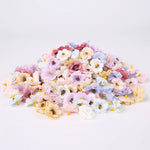 fleurs artificielles rose blanche beige bleu violet petites fleurs classiques mariage décoration intérieure DIY