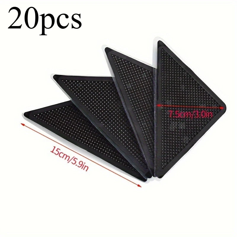 protections anti dérapantes tapis adhésives texturées noir beige blanc gris marron triangles utilitaires intérieur
