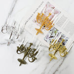 décoration anniversaire bougeoir or argent rose classique cinq branches tiges blanches base plate