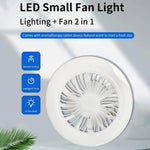 ventilateur led blanc moderne vitesses réglables lumière variable grille opaques lames abs