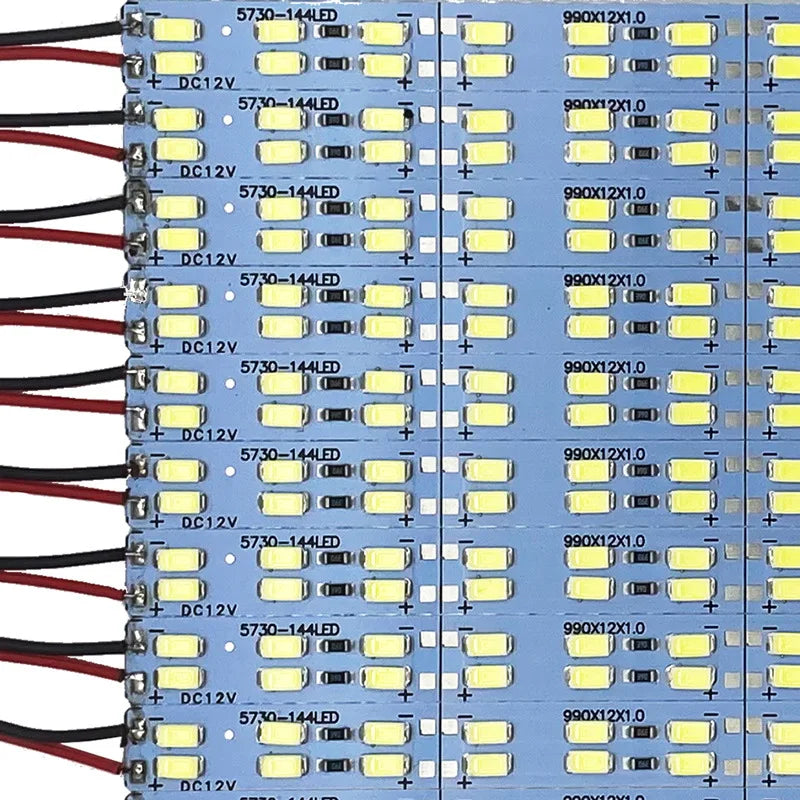 ruban led 50cm blanc mat adhésif connecteurs électriques 5v 12v 24v 7w aluminium moderne